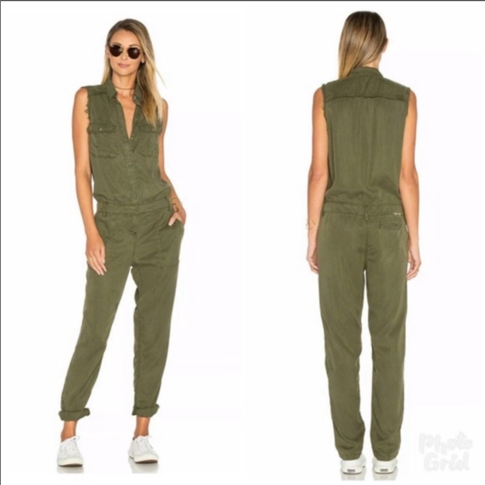 Etienne Marcel Army Green Jumpsuit Relaxed Fit